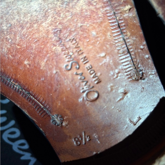 Dark Brown Leather Oxfords main image 7